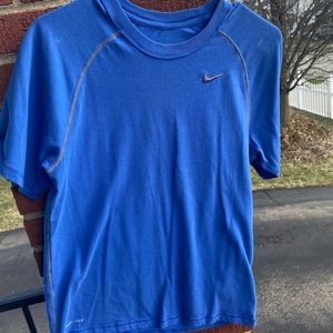 mens blue nike dri fit shirt